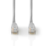 Nedis CAT5e Netwerkkabel | U/UTP | RJ45 Male | RJ45 Male | 20.0 m | Rond | PVC | Grijs | Label