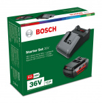 Bosch 36V Li-ion-acculaderset, 2,0 Ah accu en AL 36-20 lader