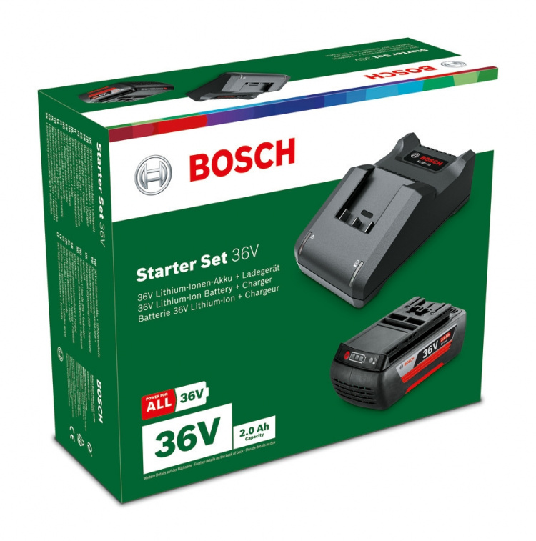 Bosch 36V Li-ion-acculaderset, 2,0 Ah accu en AL 36-20 lader