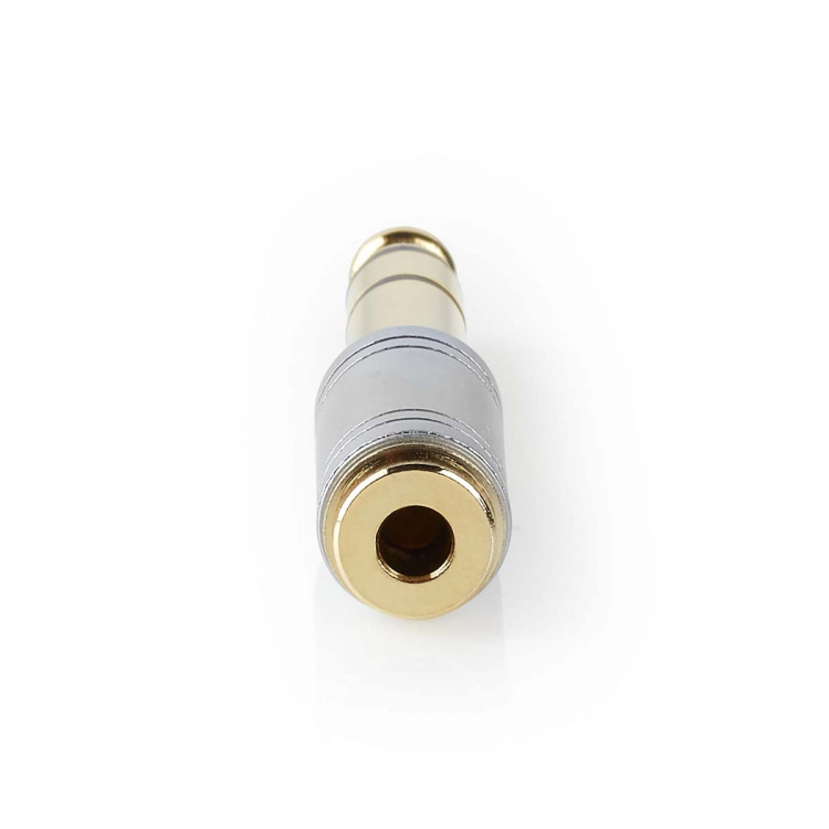 Nedis Stereo-Audioadapter | 6,35 mm Male | 3,5 mm Female | Verguld | Recht | Metaal | Zilver | 1 Stuks | Doos Nedis Stereo-Audioadapter | 6,35 mm Male | 3,5 mm Female | Verguld | Recht | Metaal | Zilver | 1 Stuks | Doos