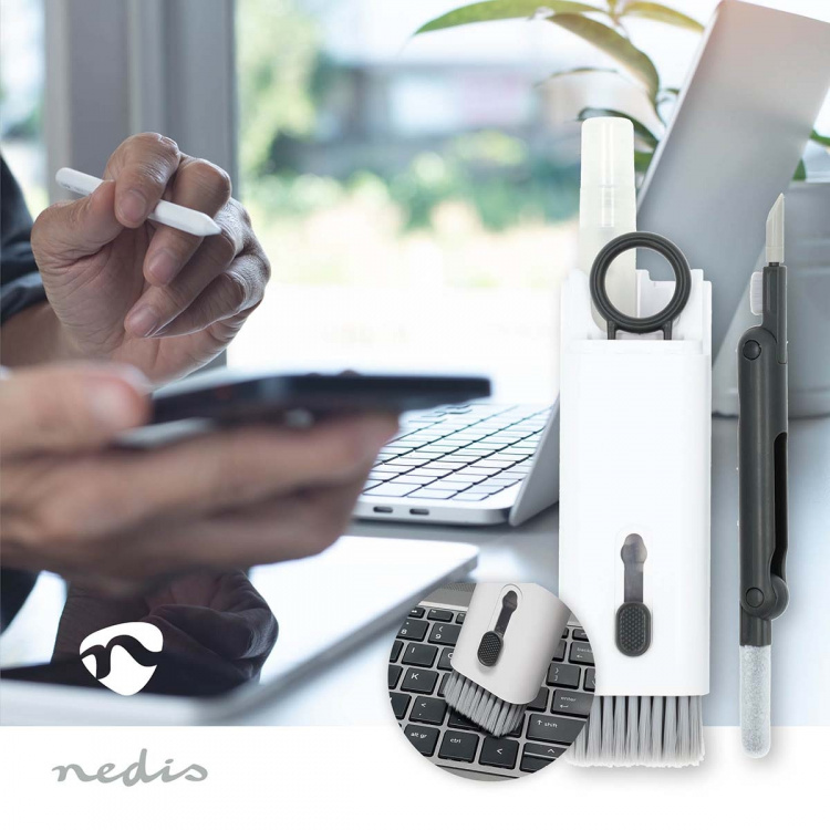 Nedis Schermreiniger | Spray | 5 ml | Muis / Notebook / Smartphone / Tablet / Toetsenbord | Wisser inbegrepen Nedis Schermreiniger | Spray | 5 ml | Muis / Notebook / Smartphone / Tablet / Toetsenbord | Wisser inbegrepen