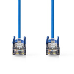Nedis CAT5e Netwerkkabel | SF/UTP | RJ45 Male | RJ45 Male | 15.0 m | Rond | PVC | Blauw | Label