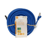 Nedis CAT5e Netwerkkabel | SF/UTP | RJ45 Male | RJ45 Male | 15.0 m | Rond | PVC | Blauw | Label