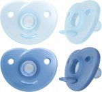 Philips Avent SCF099/21 Soothie-spenen, 0 - 6 maanden, 2 stuks, blauw