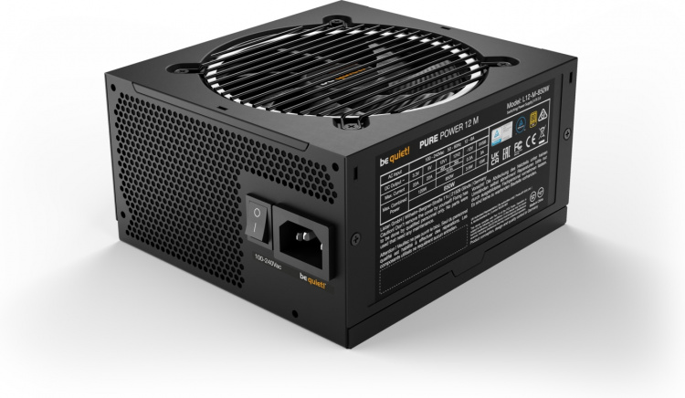 Be Quiet! Pure Power 12 M ATX voeding, 850 W Be Quiet! Pure Power 12 M ATX voeding, 850 W