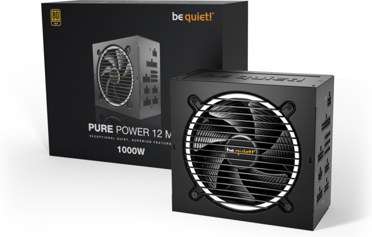 Be Quiet! Pure Power 12 M ATX voeding, 1000 W