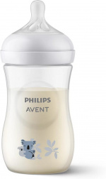 Philips Avent SCY903/67 Natural Response zuigfles, 260 ml, koala Philips Avent SCY903/67 Natural Response zuigfles, 260 ml, koala