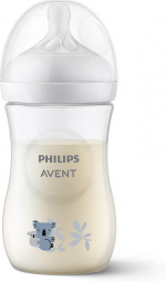 Philips Avent SCY903/67 Natural Response zuigfles, 260 ml, koala Philips Avent SCY903/67 Natural Response zuigfles, 260 ml, koala