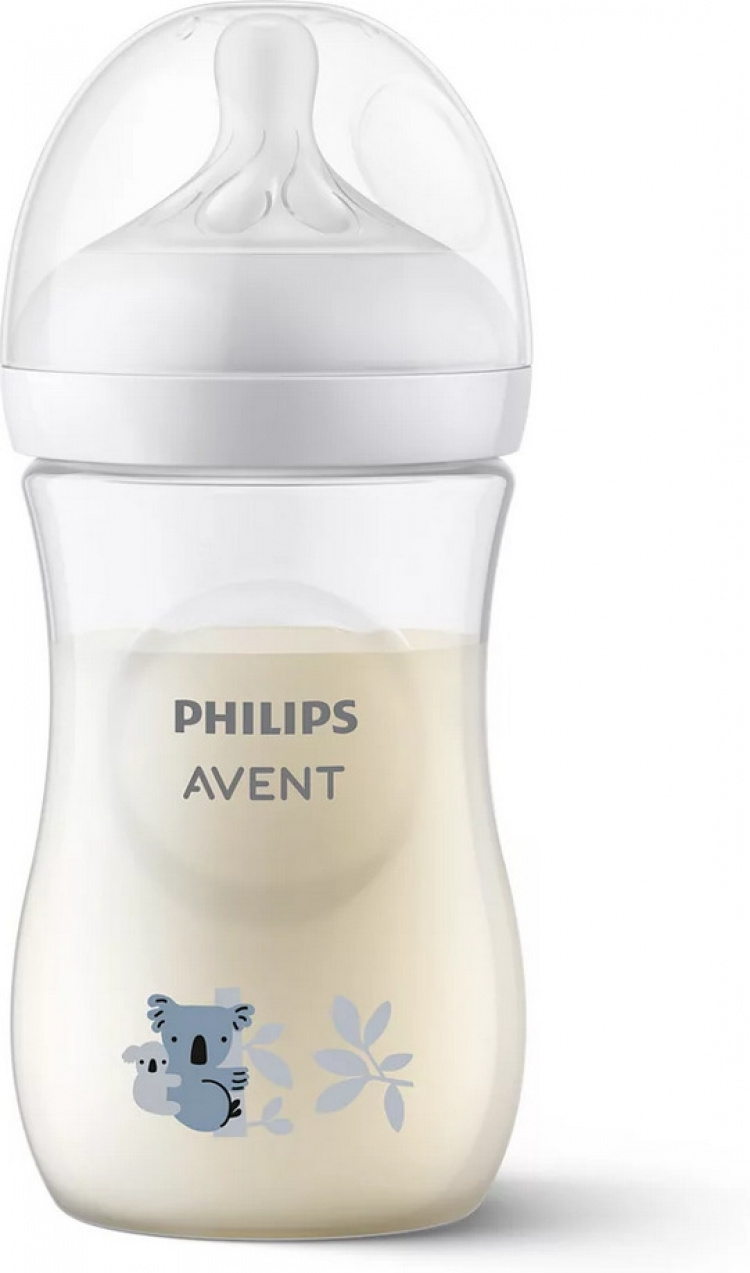 Philips Avent SCY903/67 Natural Response zuigfles, 260 ml, koala Philips Avent SCY903/67 Natural Response zuigfles, 260 ml, koala