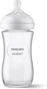 Philips Avent SCY933/01 Natural Response glazen zuigfles, 240 ml