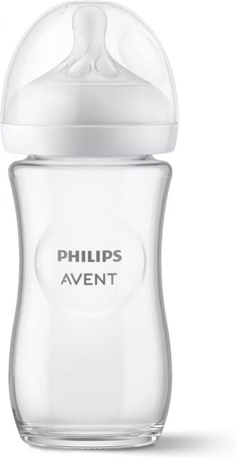 Philips Avent SCY933/01 Natural Response glazen zuigfles, 240 ml