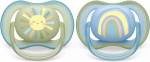 Philips Avent SCF085/58 Ultra Air spenen 0-6 maanden, 2 stuks, zon