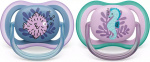Philips Avent SCF085/61 Ultra Air spenen 6-18 maanden, 2 stuks, zeepaardje