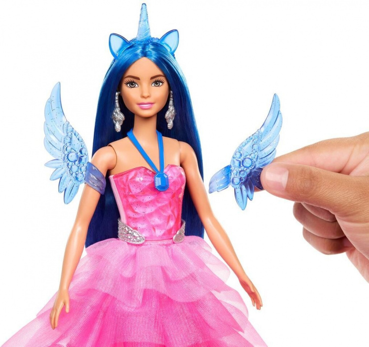 Barbie Saffier Eenhoornpop - Modepop