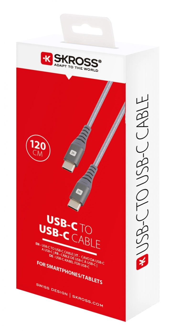 SKROSS USB-C to USB-C Cable - 120 cm