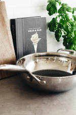 Heirol Pro Steelsafe wok, roestvrij staal + antiaanbaklaag, 28 cm