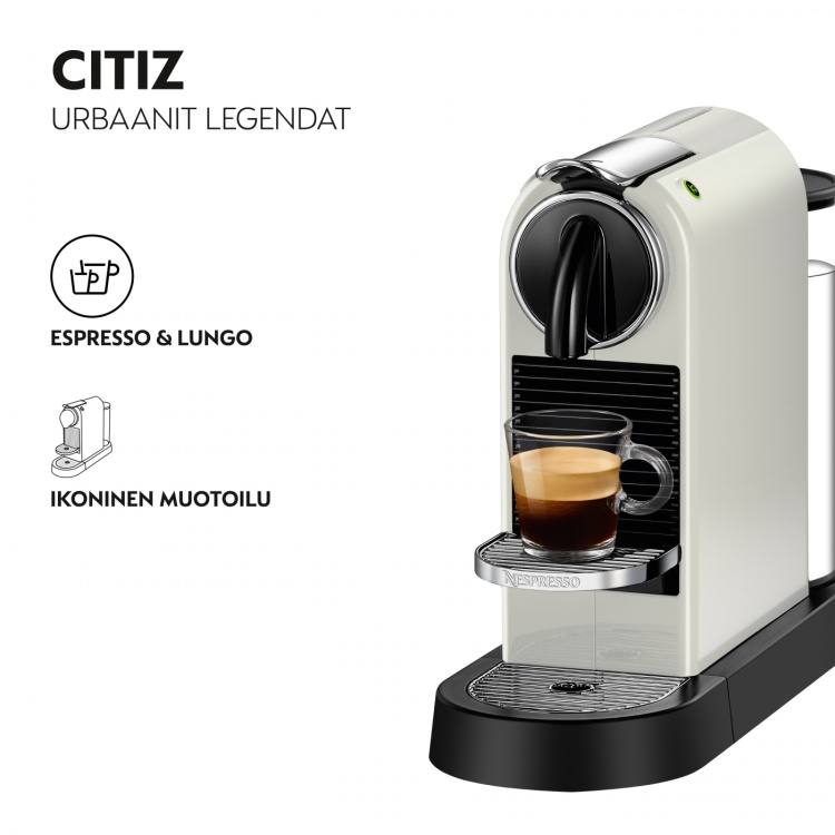 DeLonghi Nespresso Citiz capsule koffiemachine, wit