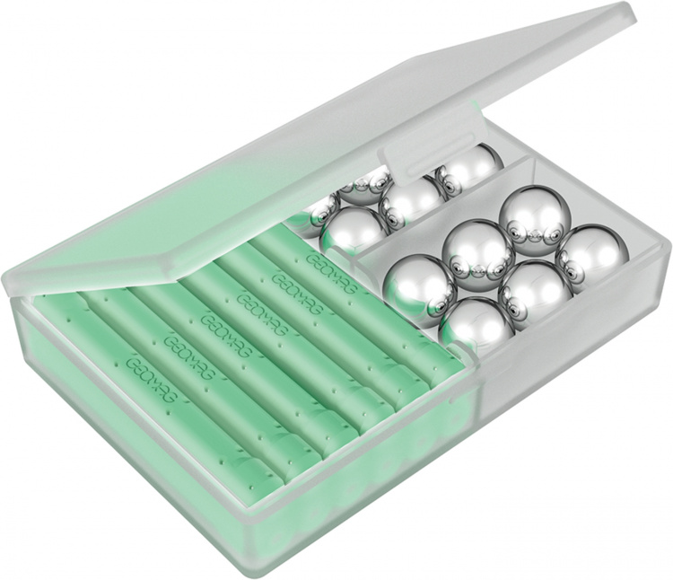 Geomag Glow Gerecycled magnetisch bouwset, 60-delig
