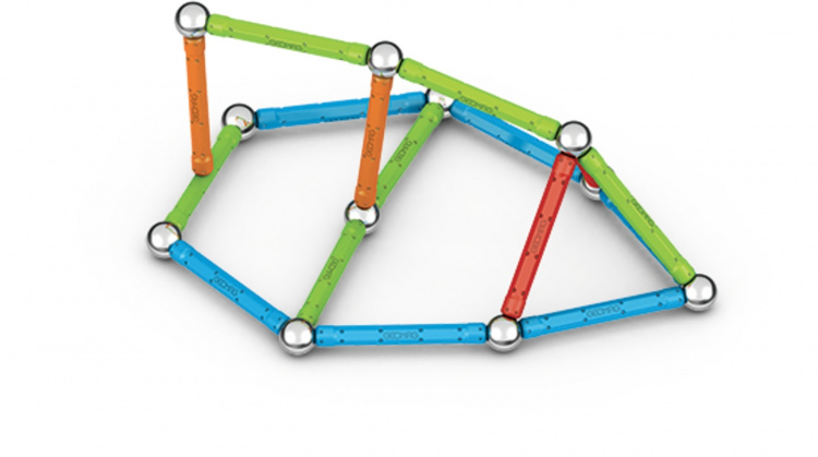 Geomag Supercolor Panels Gerecycled magnetische bouwset, 60 stuks