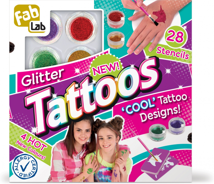 FabLab Glitter Tattoos tattoo set