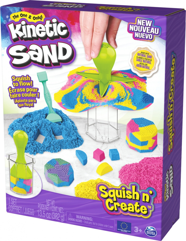 Kinetisch zand Squish N\' Create magische zandset