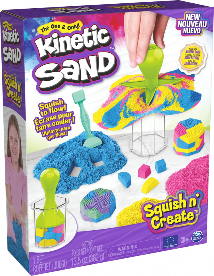 Kinetisch zand Squish N\' Create magische zandset