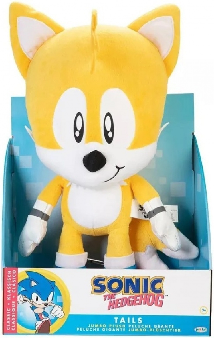 JAKKS Pacific Sega Sonic Jumbo Staartjes knuffel, 50 cm