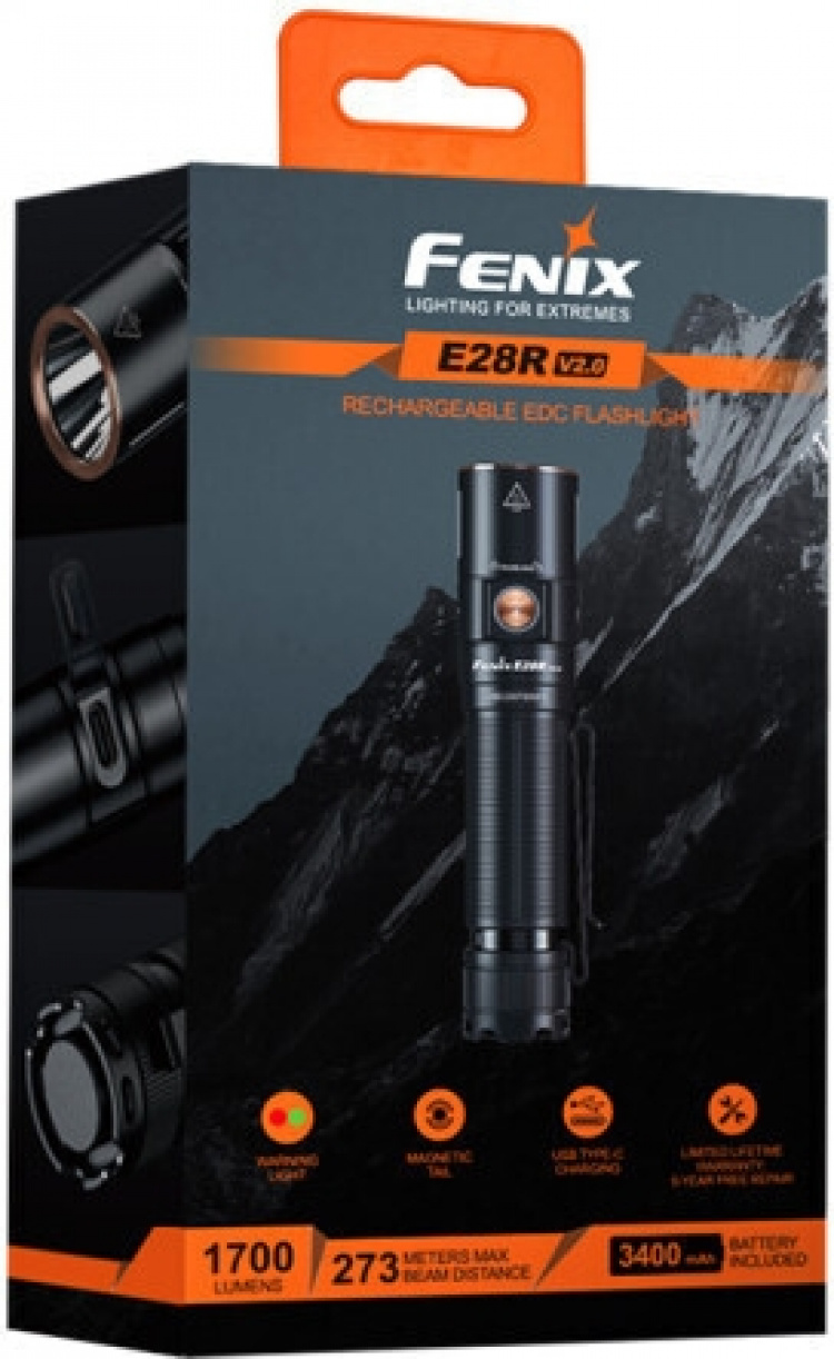 Fenix E28R V2.0 zaklamp, 1700 lm
