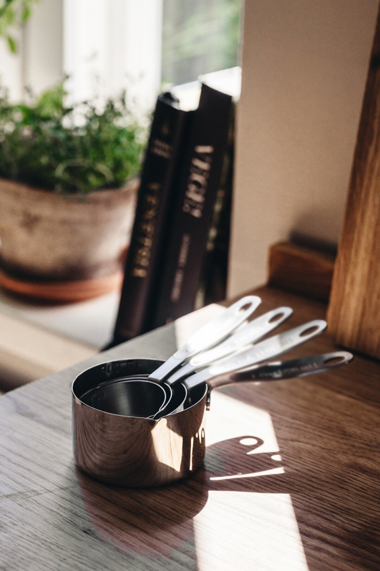 Heirol maatbekers 4 stuks, staal