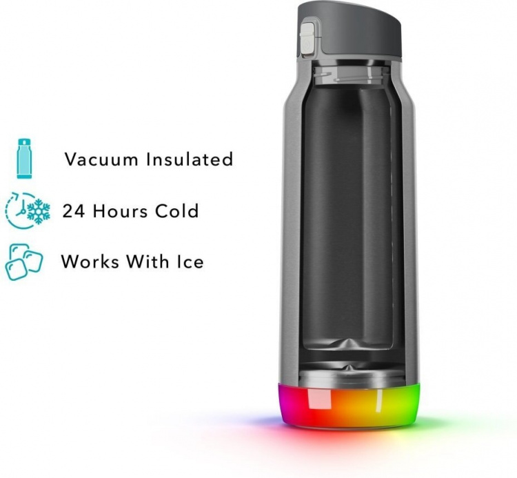 HidrateSpark PRO Chug Water bottle, 0,95 L, zilver