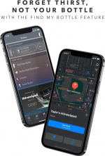 HidrateSpark PRO Chug Water bottle, 0,95 L, zilver