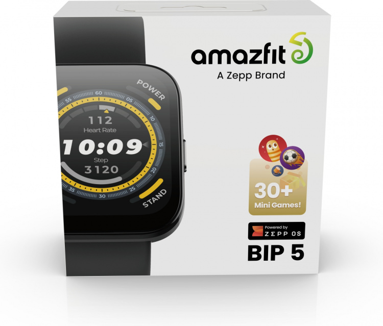 Amazfit Bip 5 smartwatch, 46 mm, zwart