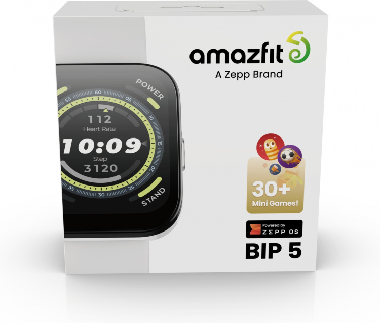 Amazfit Bip 5 smartwatch, 46 mm, crème wit