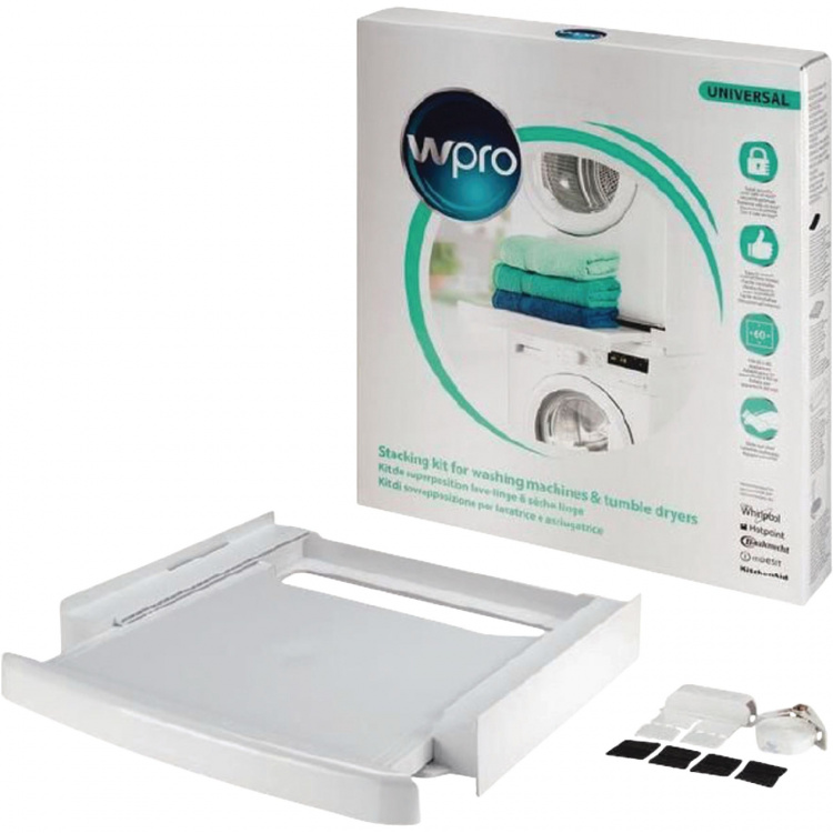 WPRO SKS101 Stapelset Wasmachine / Wasdroger 60 cm