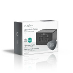 Nedis TosLink-Splitter | 2-wegs | Ingangen audio / video / data: TosLink Female | Uitgangen audio / video / data: 2x TosLink | Drukknop | Metaal | Zwart