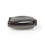 Nedis TosLink-Adapter | Toslink Female | 2x TosLink Female | Splitter | Aluminium | Gun Metal Grijs | 1 Stuks | Doos