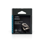 Nedis TosLink-Adapter | Toslink Female | 2x TosLink Female | Splitter | Aluminium | Gun Metal Grijs | 1 Stuks | Doos