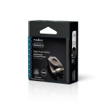 Nedis TosLink-Adapter | Toslink Female | 2x TosLink Female | Splitter | Aluminium | Gun Metal Grijs | 1 Stuks | Doos