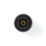 Nedis TosLink-Adapter | Toslink Female | Toslink Female | Recht | Metaal | Gun Metal Grijs | 1 Stuks | Doos