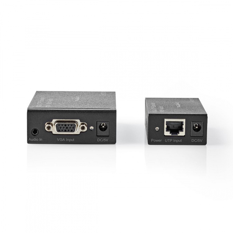 Nedis VGA Extender | VGA / Audio | Afstand tot: 300 m | Cat5e / Cat6 | 1920x1200 | Type C (CEE 7/16) Nedis VGA Extender | VGA / Audio | Afstand tot: 300 m | Cat5e / Cat6 | 1920x1200 | Type C (CEE 7/16)