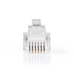 Nedis Telecom-Connector | Type Aansluiting: RJ12 | Recht | Connectorplating: Goud Verguld | PVC | Transparant Nedis Telecom-Connector | Type Aansluiting: RJ12 | Recht | Connectorplating: Goud Verguld | PVC | Transparant