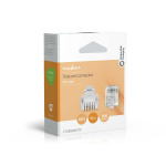 Nedis Telecom-Connector | Type Aansluiting: RJ12 | Recht | Connectorplating: Goud Verguld | PVC | Transparant