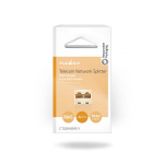 Nedis Telecom-Netwerksplitter | RJ45 Female | 2x RJ45 Female | Verguld | Ivoor | PVC | Doos