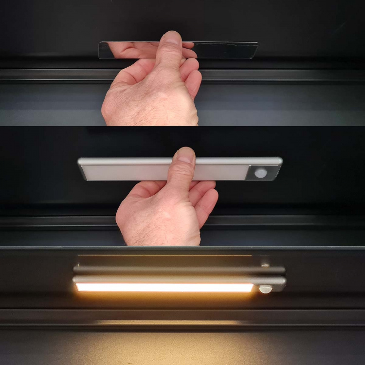 Nedis Kastverlichting | 110 lm | Oplaadbaar | 1100 mAh | Bewegingssensor | 10 uur | 5 V DC