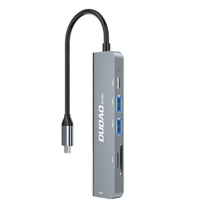 Dudao A15H 6-in-1 Type-C Adapter Dockingstation Dudao A15H 6-in-1 Type-C Adapter Dockingstation