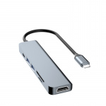 Dudao A15H 6-in-1 Type-C Adapter Dockingstation Dudao A15H 6-in-1 Type-C Adapter Dockingstation
