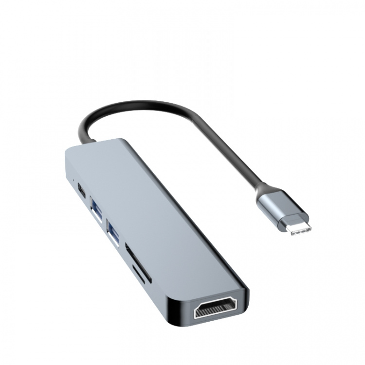 Dudao A15H 6-in-1 Type-C Adapter Dockingstation Dudao A15H 6-in-1 Type-C Adapter Dockingstation