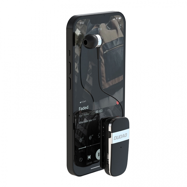 Dudao GU9 Extendable Wiring Bluetooth Earphone Black