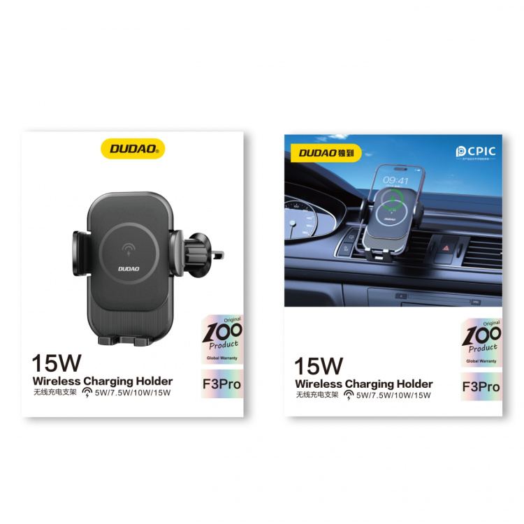 Dudao F3Pro wireless car charger 15Watt