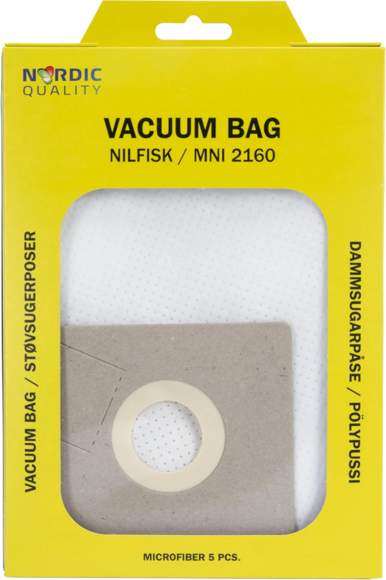 Nordic Quality MNI 2160 Dammsugarpåsar, 5 st